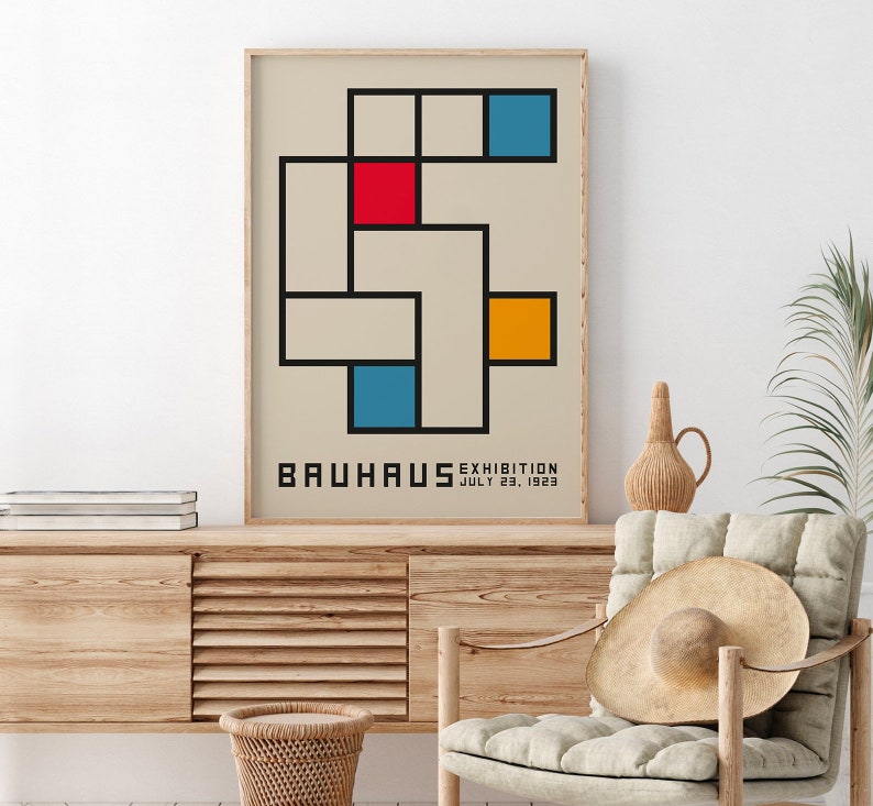 Bauhaus Tetris Plakat - plakatstore