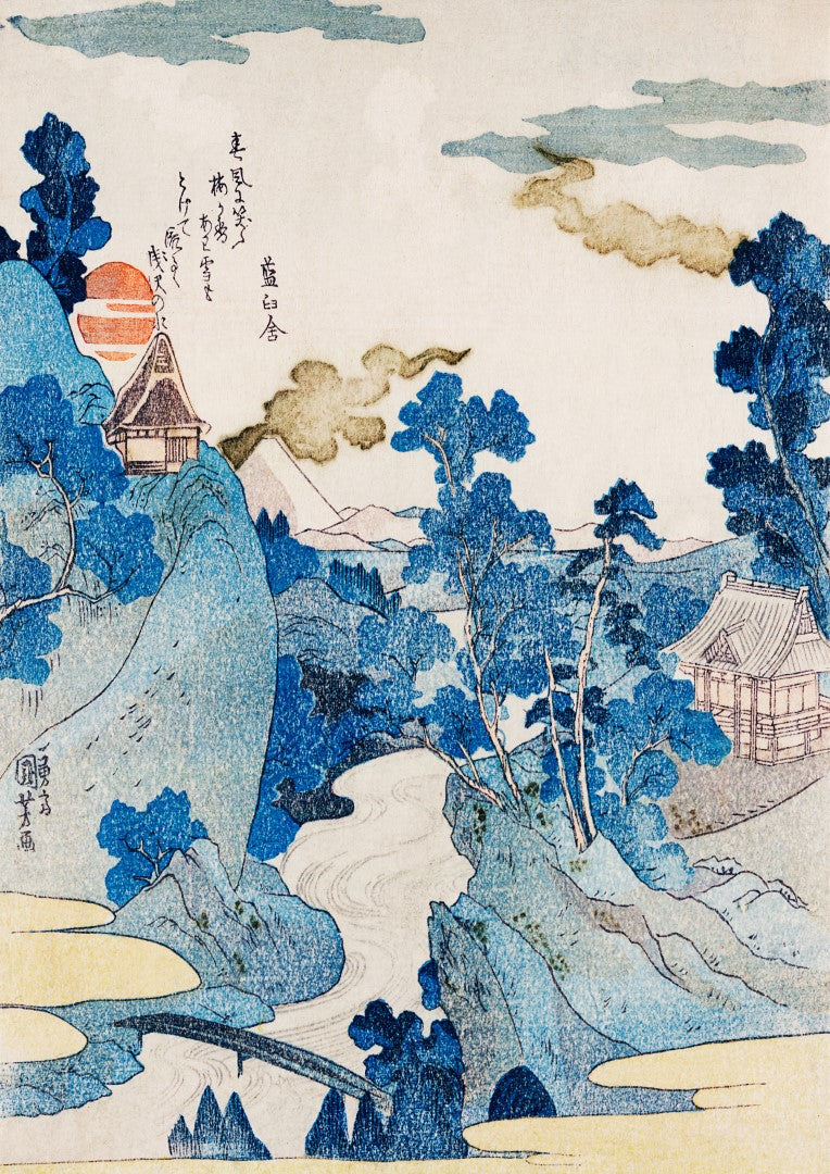 Utagawa Kuniyoshi Fuji no Yukei Plakat