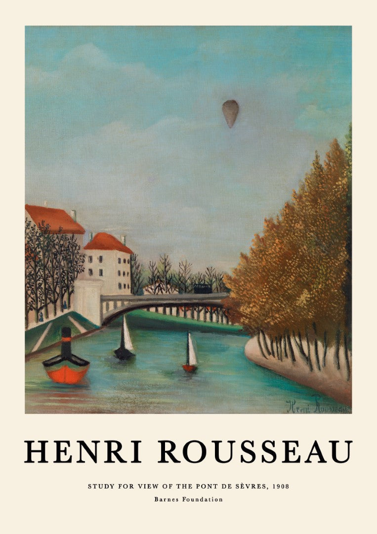 Henri Rousseau View Pont de Sevres Plakat