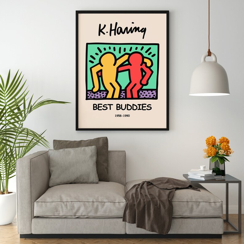 Keith Haring Best Buddies Plakat - plakatstore