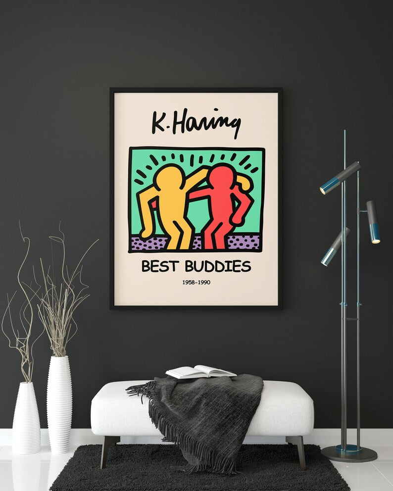 Keith Haring Best Buddies Plakat - plakatstore