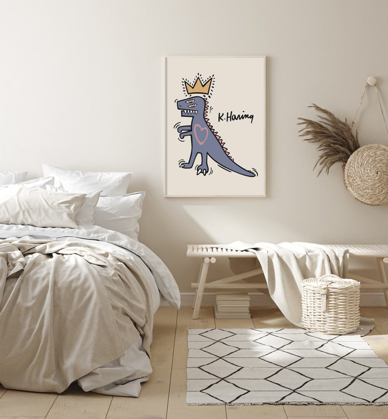 Keith Haring Dinosaur Plakat - plakatstore
