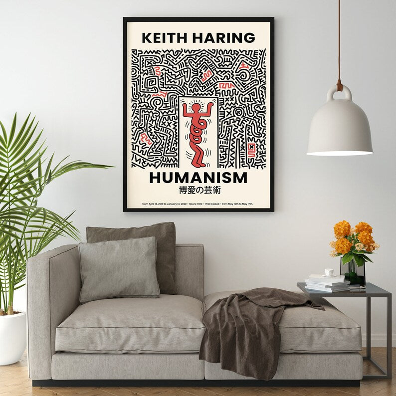 Keith Haring Humanism Plakat 2