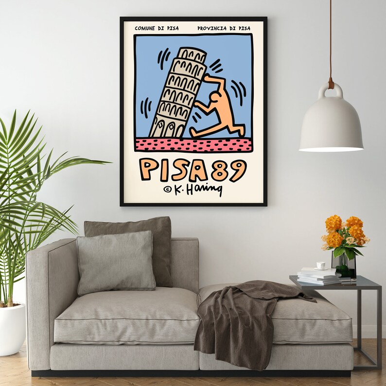 Keith Haring Pisa 89 Plakat - plakatstore