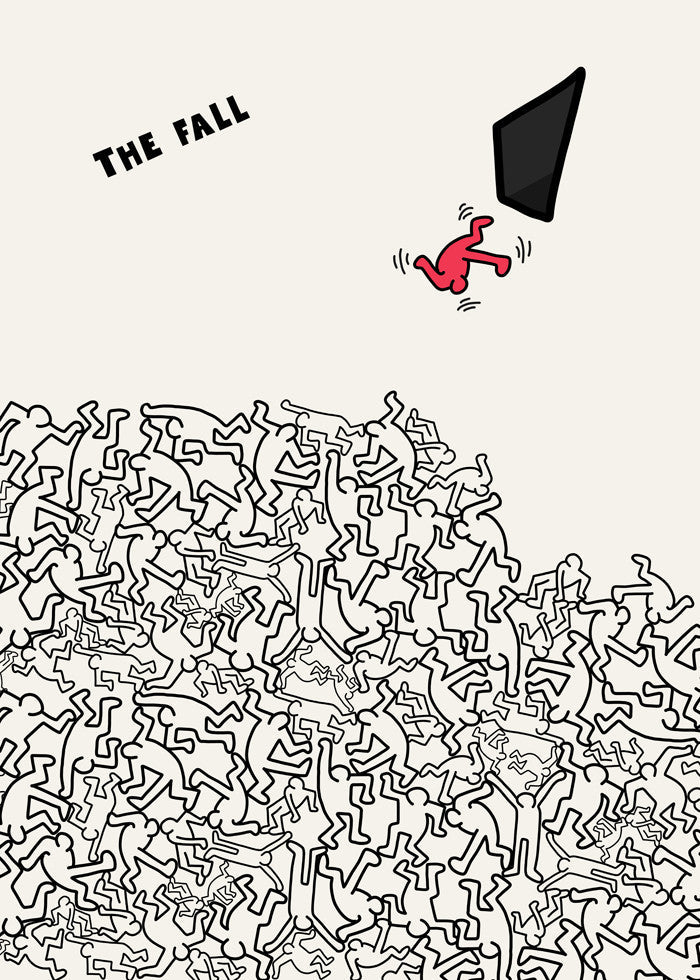 Keith Haring The Fall Plakat - plakatstore