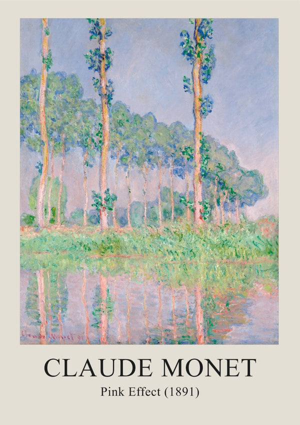 Monet Pink Effect Plakat