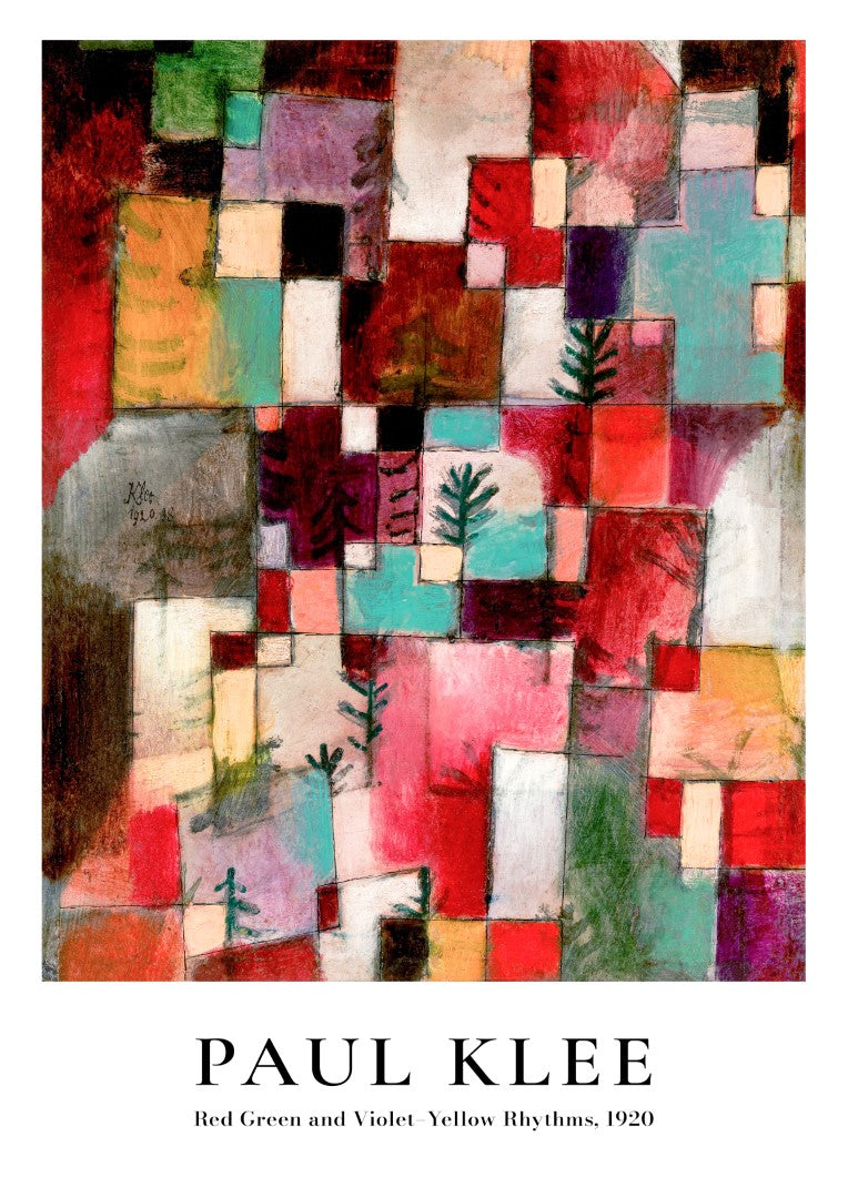 Paul Klee Rhythms Plakat