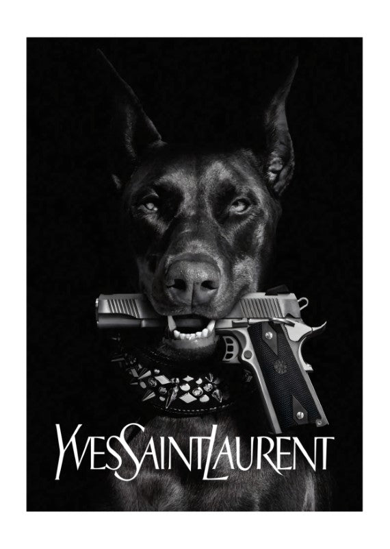 YSL Dog Plakat