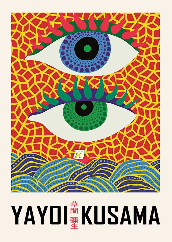 Yayoi Kusama Devil Eyes Alternative Plakat