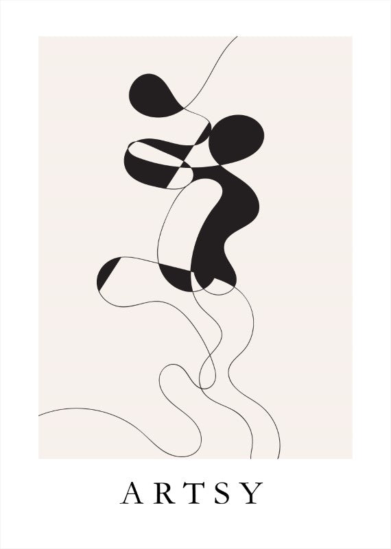 Abstract Line Art Plakat - plakatstore