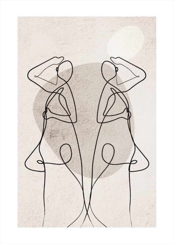 Abstract Figure Reflection Plakat - plakatstore