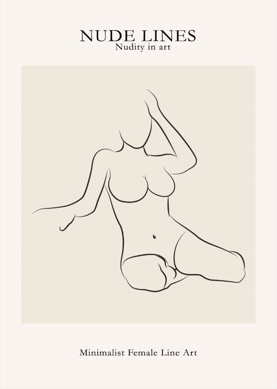 Nude Lines No 4 Plakat