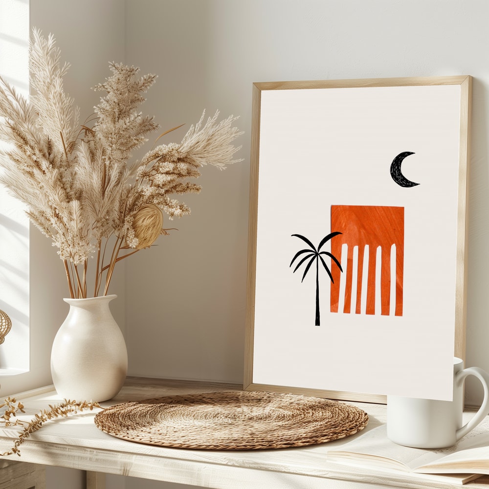 Desert Palm Moon