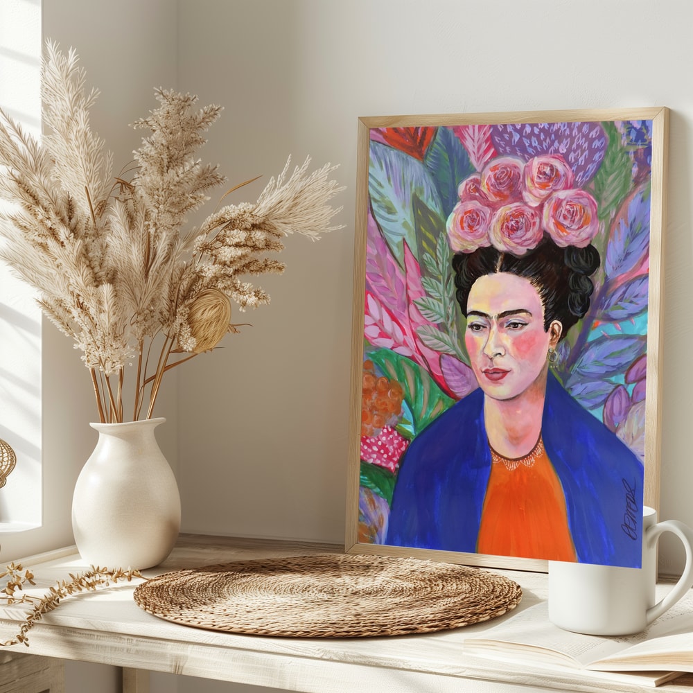 Vibrant Floral Portrait