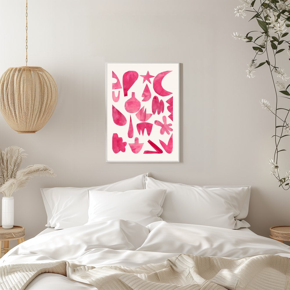 Vibrant Pink Abstractions