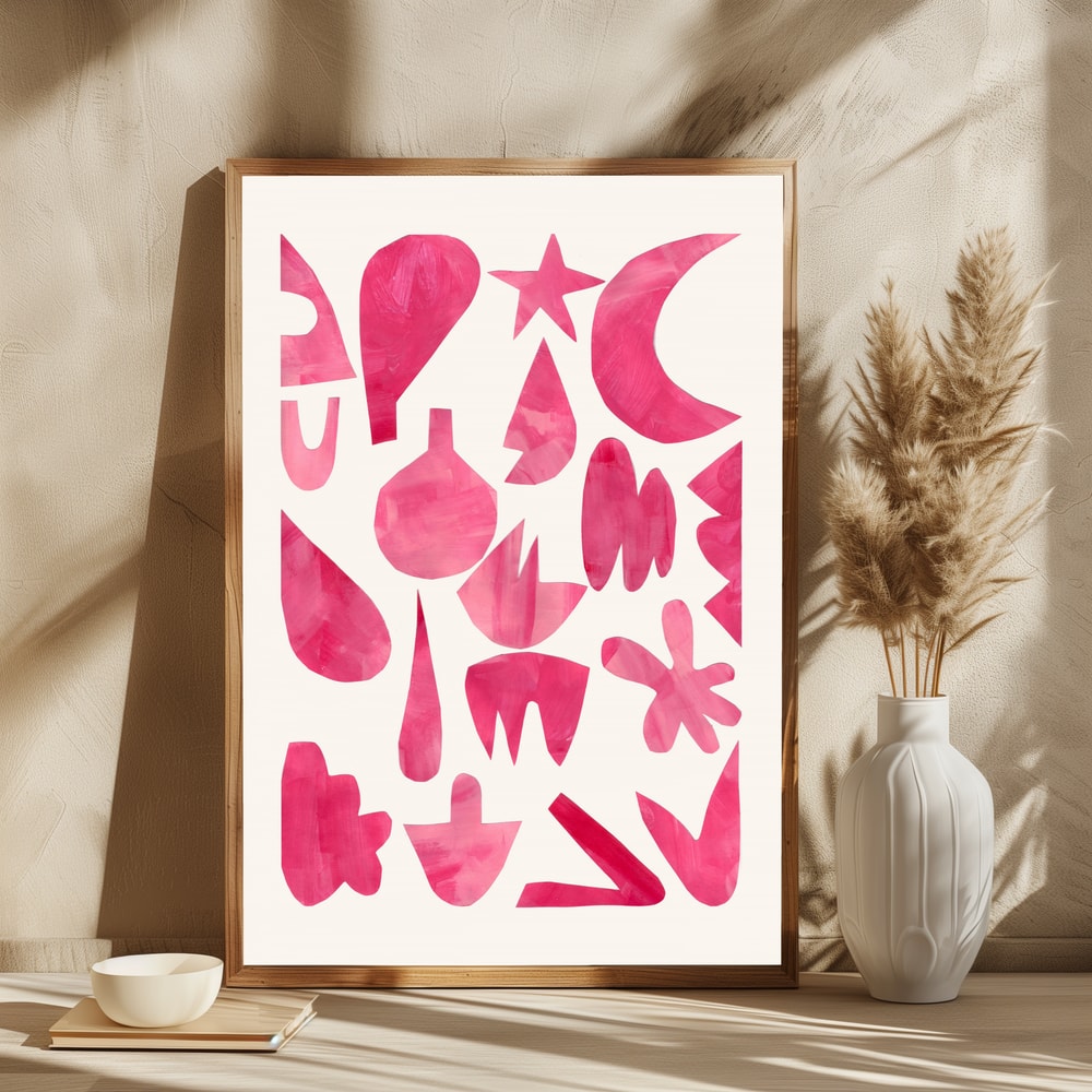 Vibrant Pink Abstractions