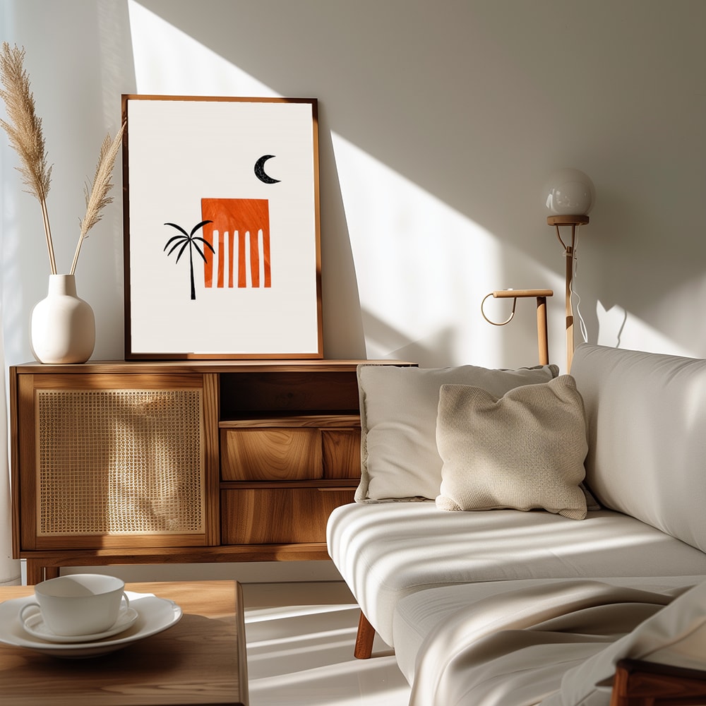Desert Palm Moon