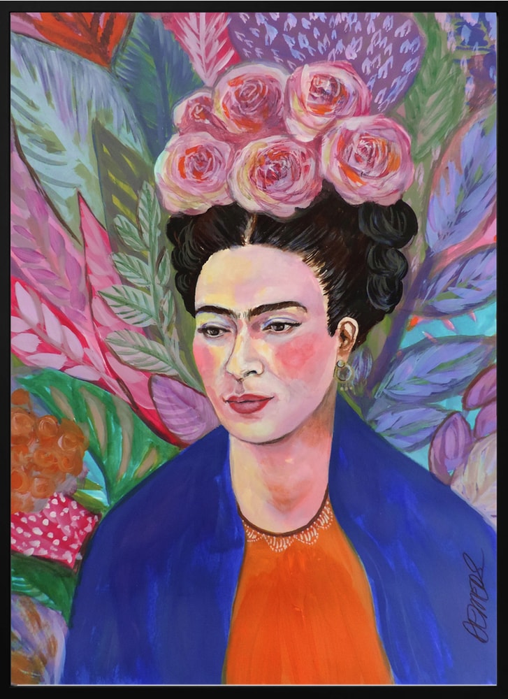 Vibrant Floral Portrait