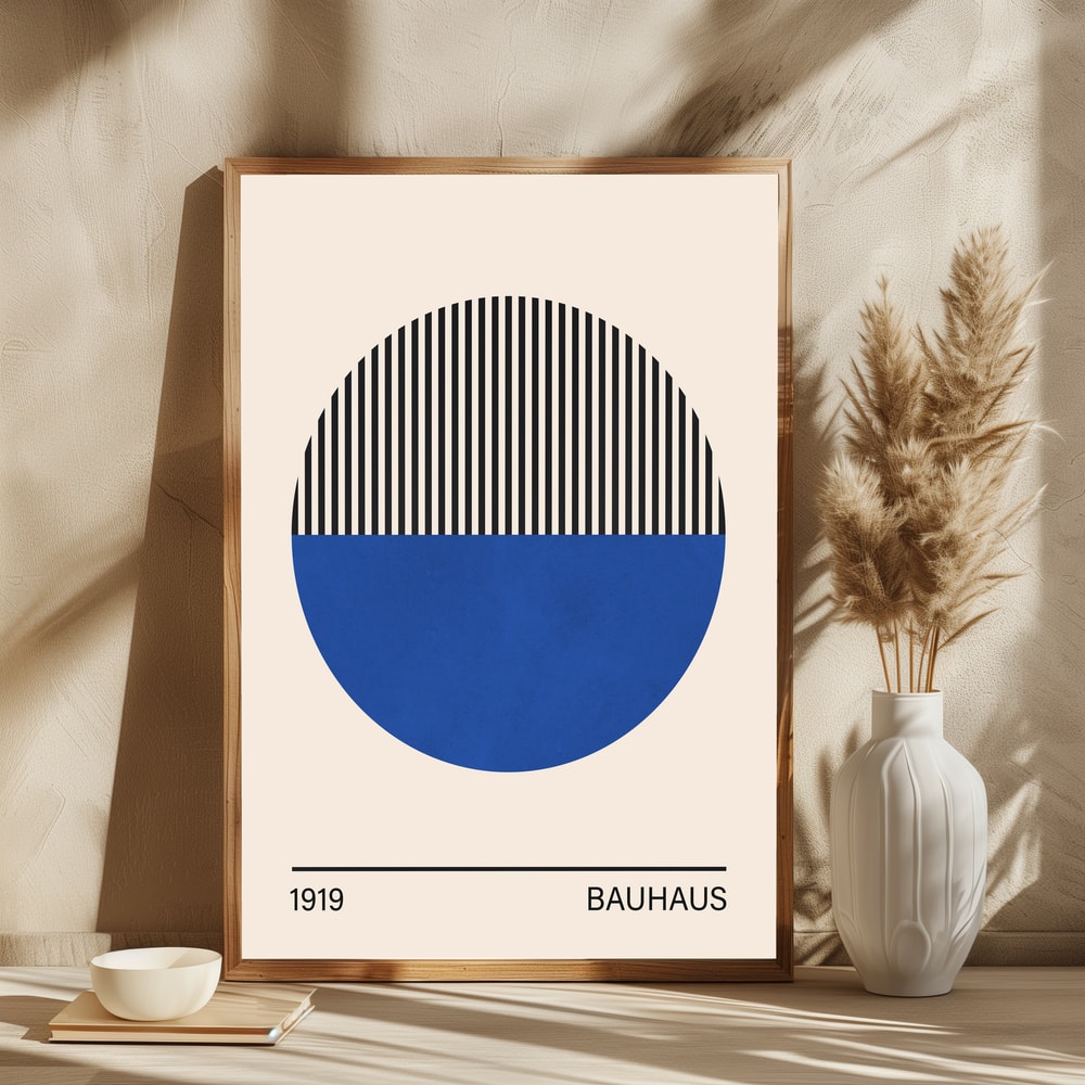 Geometric Blue Circle