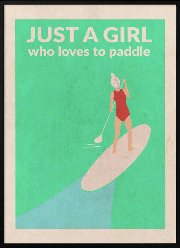 Just a Girl Who Loved To Paddle (grey)