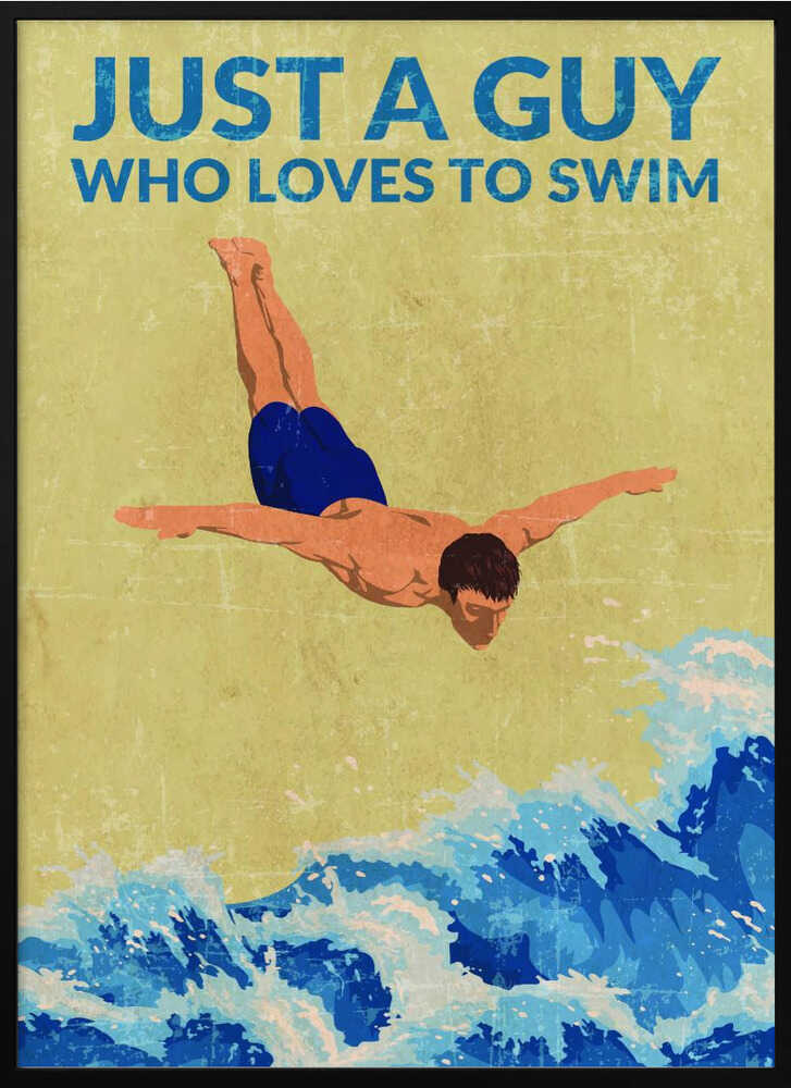 Just a Guy Who Loves To Swim (blue)