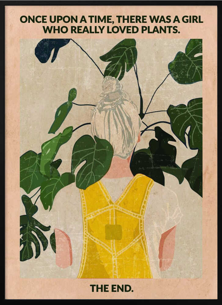 Plant Girl (grey:vintage)