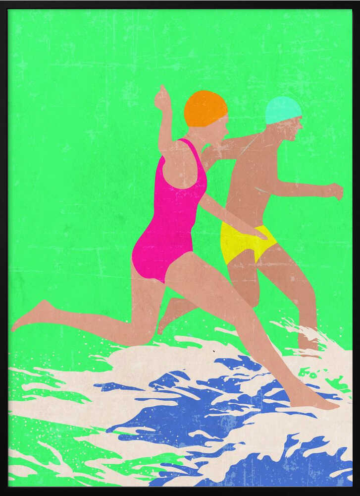 Running Swimmers (green)