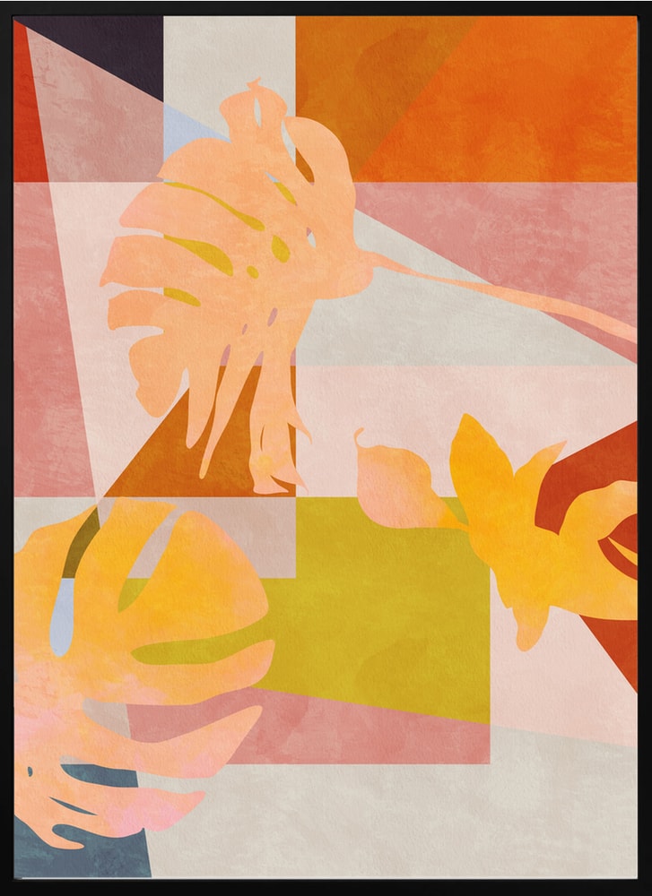 Organic Bauhaus Geometry Leaves
