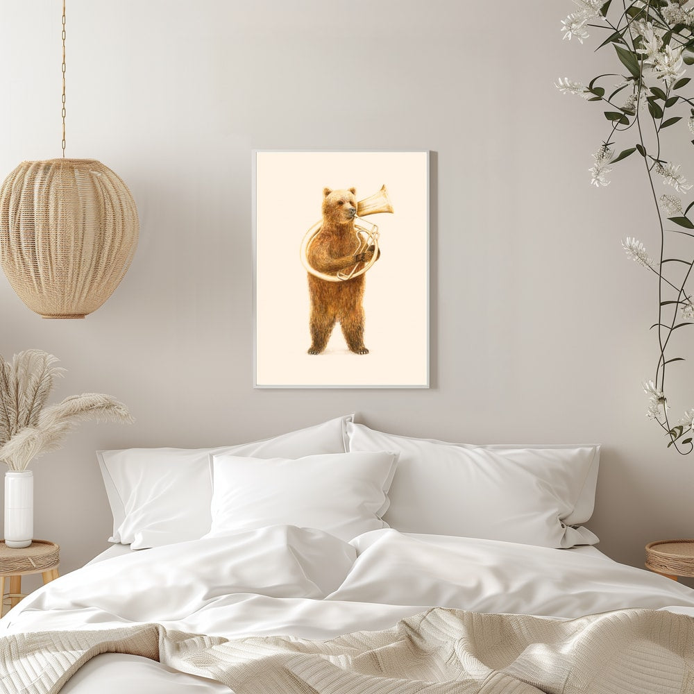 Whimsical Tuba Bear