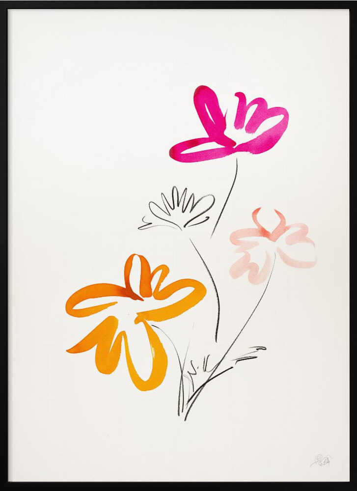 Vibrant Abstract Blooms
