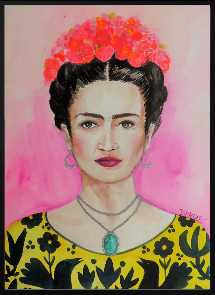Vibrant Floral Portrait