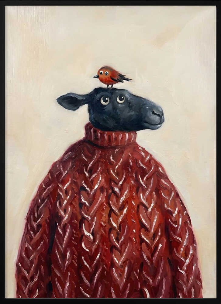 Cozy Sheep And Bird