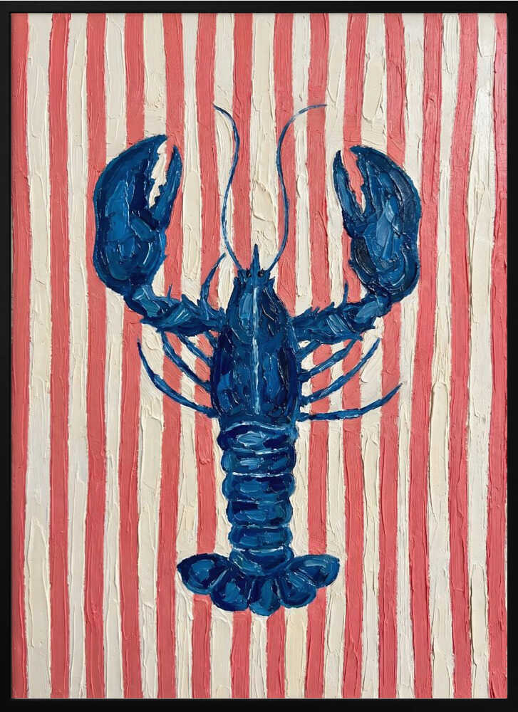 Blue Lobster Red Stripes