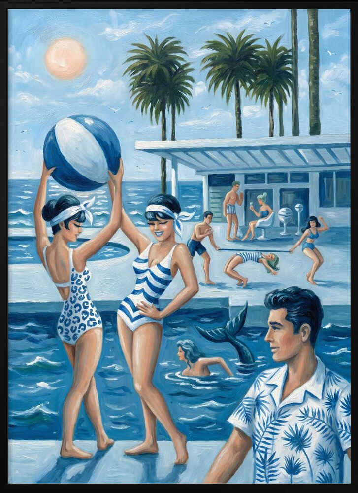 Retro Poolside Fun