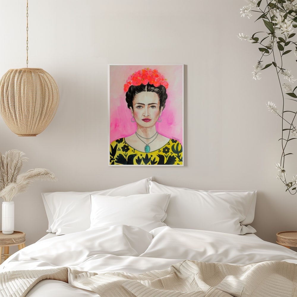 Vibrant Floral Portrait