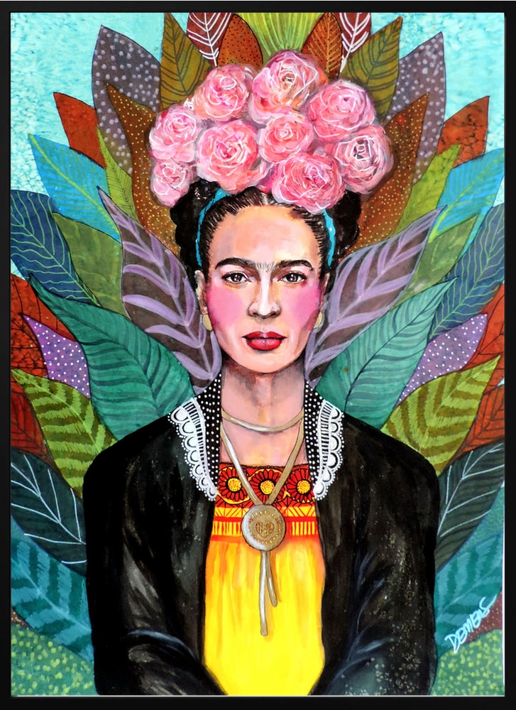 Vibrant Flower Crown Portrait