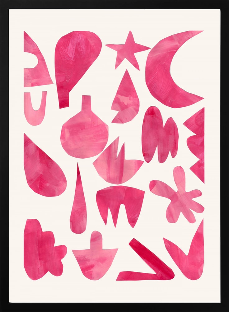 Vibrant Pink Abstractions