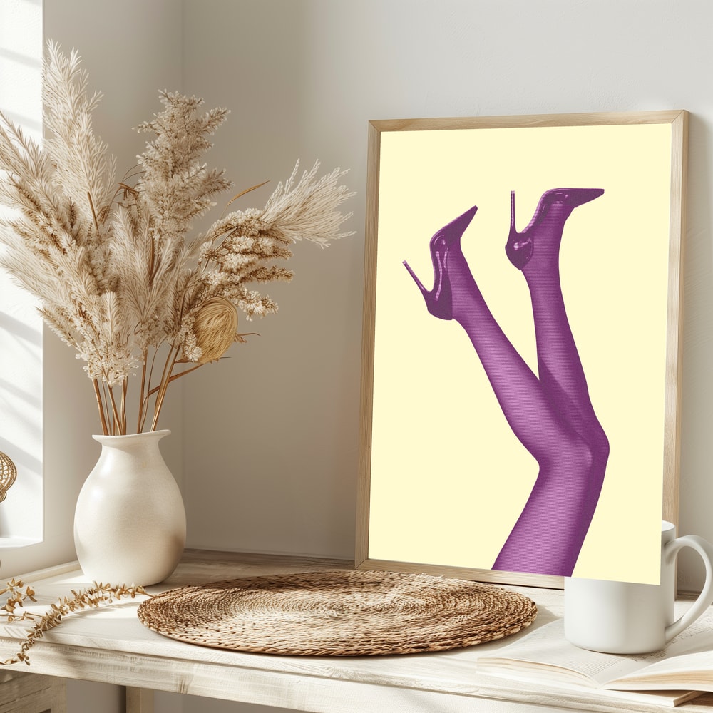 Stylish Purple Legs