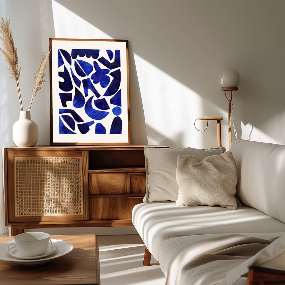 Indigo Abstract Shapes