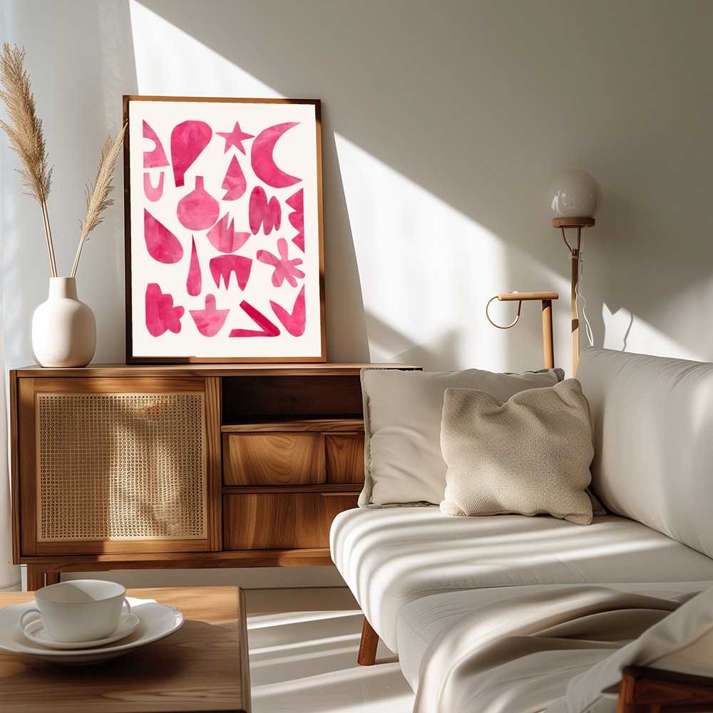 Vibrant Pink Abstractions