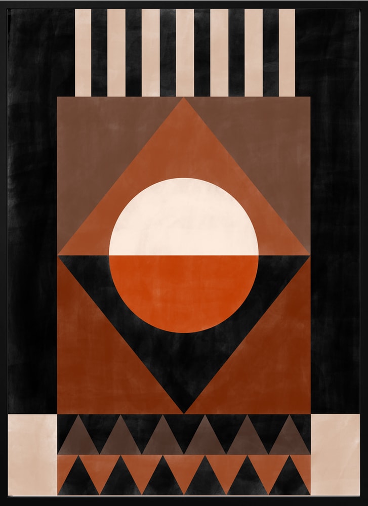 Bold Terracotta Geometry