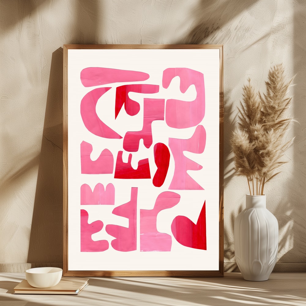 Bold Pink Shapes