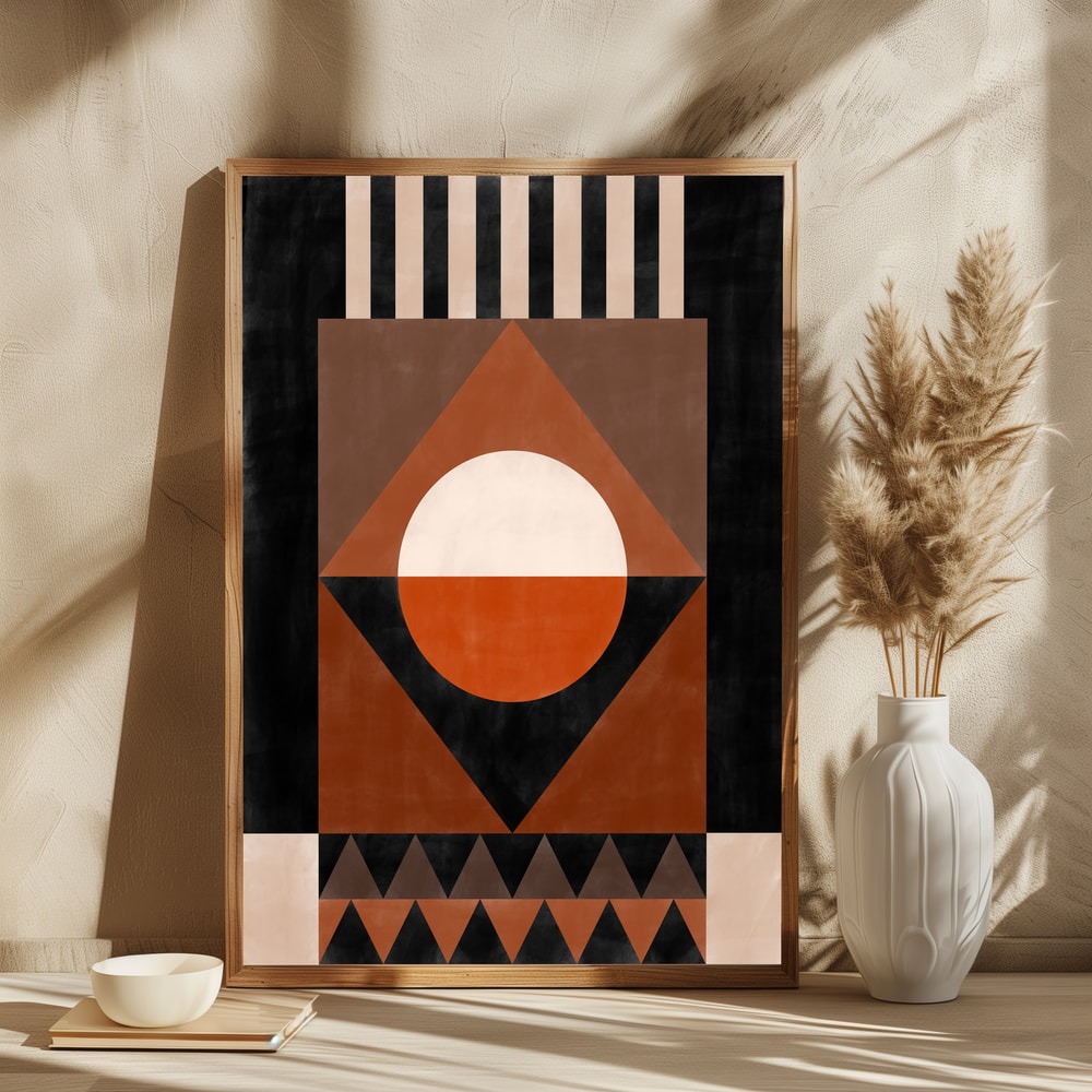 Bold Terracotta Geometry