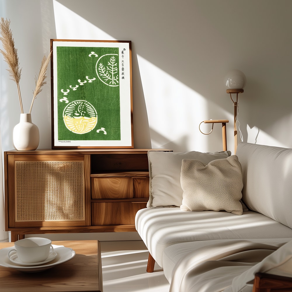 Woodblock Print Green