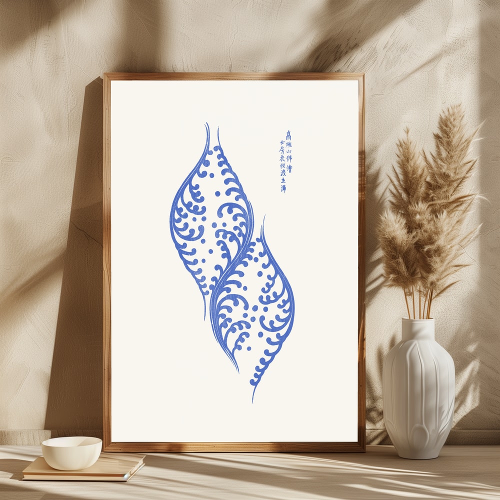 Woodblock Blue 2
