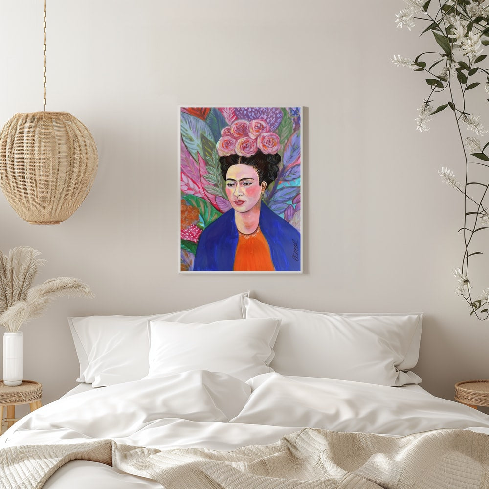 Vibrant Floral Portrait