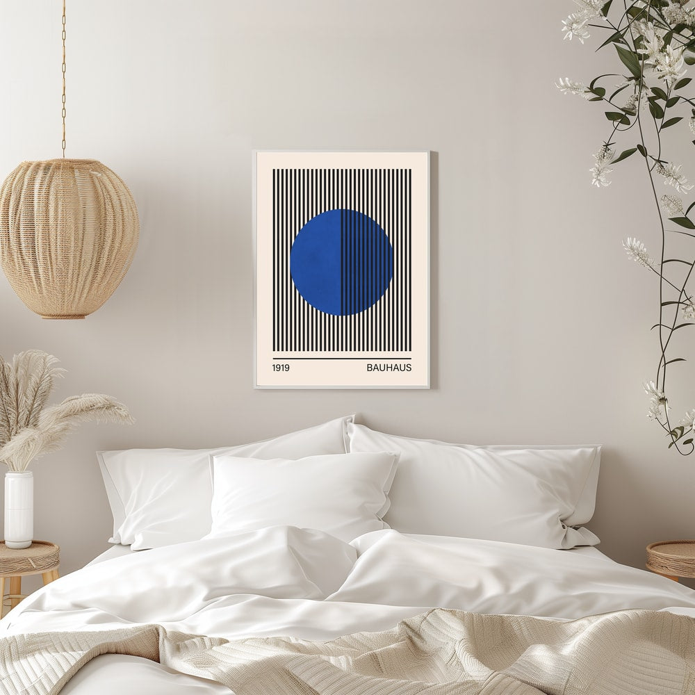 Geometric Blue Circle