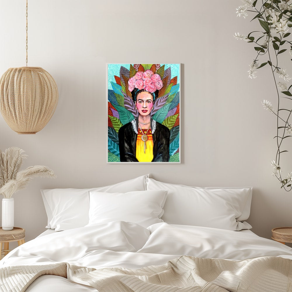 Vibrant Flower Crown Portrait