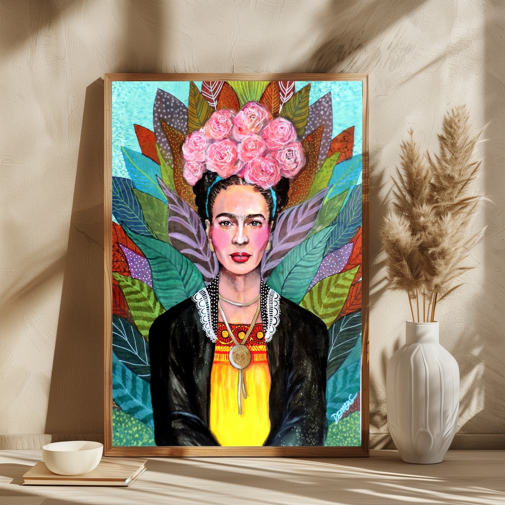 Vibrant Flower Crown Portrait