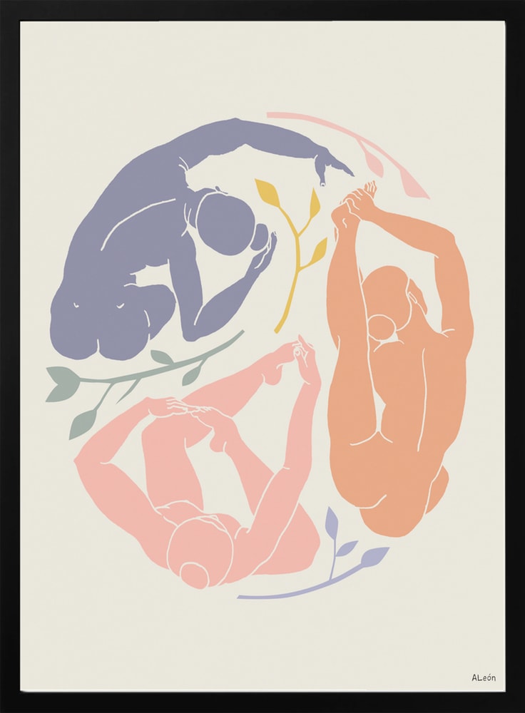 Serene Yoga Figures
